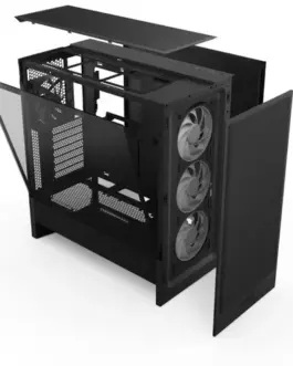 Alternative view of NZXT кутия за компютър NZXT H5 FLOW RGB MIDI TOWER WINDOW