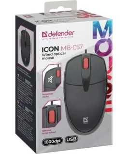Alternative view of Defender WIчервен мишка SILENT CLIC K ICON MB-057 черен