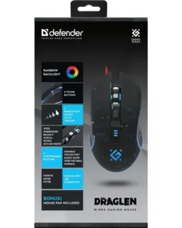 Alternative view of Defender WIчервен GAMING мишка DRAG LEN GM-907