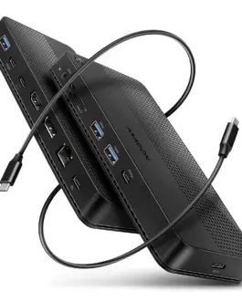 AXAGON HMC-U4 USB hub 12in1 40Gbps LAN HDMI DP PD