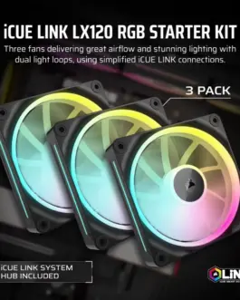 Alternative view of Corsair iCUE LINK LX120 RGB 120mm Triple Fan Ki