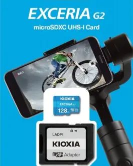 Alternative view of Kioxia Card microSD 128GB Gen2 UHS-I U3 V30 адаптер Exceria