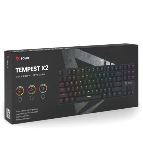 Savio Keyboard RGB Tempest X2 Outemu Brown