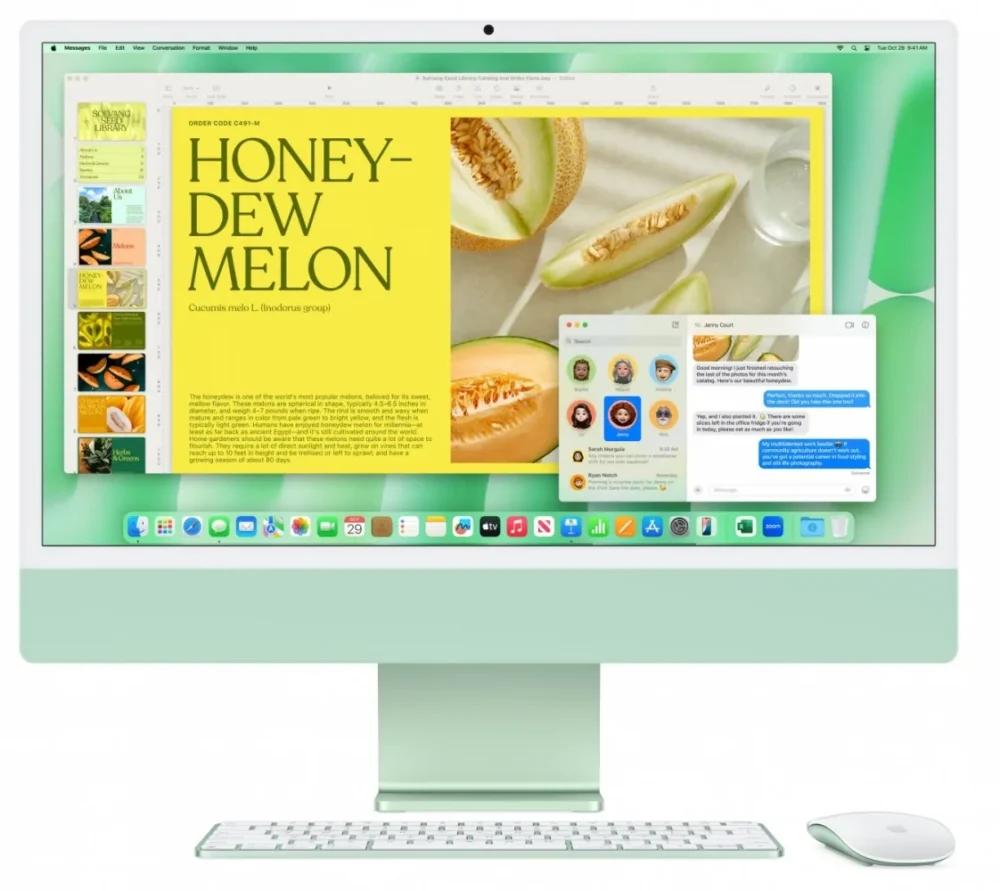 Apple iMac 24 inch: M4 10/10 16GB 512GB SSD - зелен