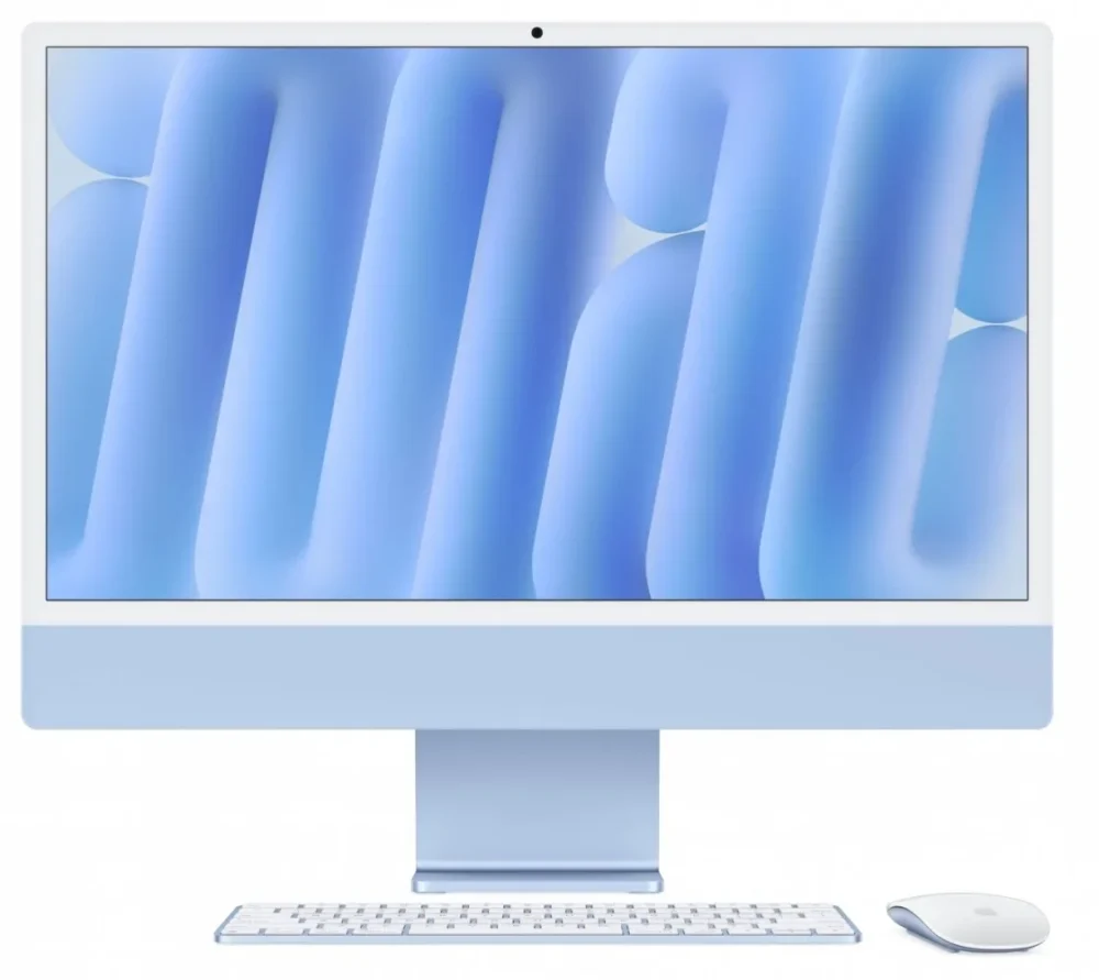 Apple iMac 24 inch: M4 10/10 24GB 512GB SSD - син
