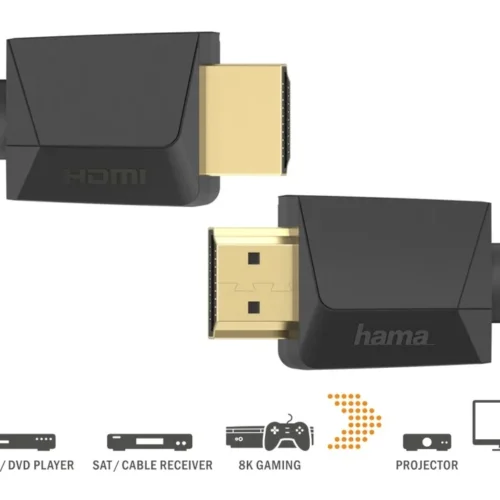 Hama HDMI кабел ultra high speed 1m