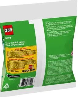 Alternative view of LEGO Klocki Minecraft 30672 Steve i mała panda