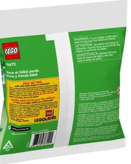 Alternative view of LEGO Klocki Minecraft 30672 Steve i mała panda