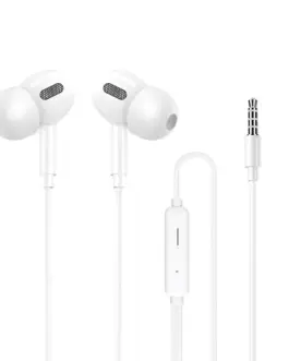 WEKOME Wiчервен слушалки HiFi jack 3,5mm бял