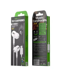 Alternative view of WEKOME Wiчервен слушалки HiFi USB-C бял