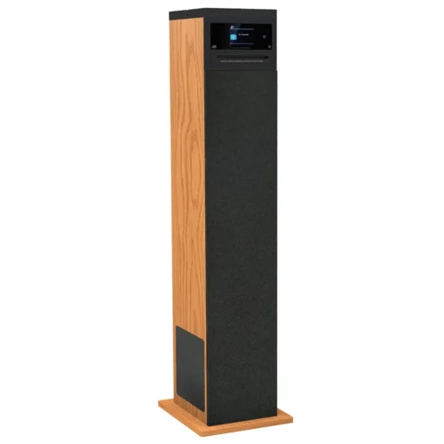 Alternative view of AIWA Multimedia tower speaker TSBT-360 system with fm radio, CD player, USB and bluetooth
