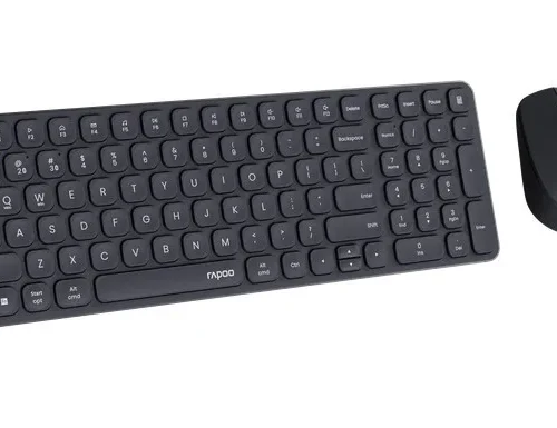 RAPOO wireless multimode desk set черен
