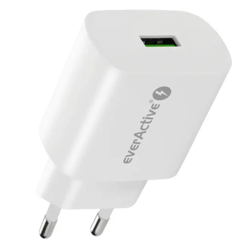 everActive PHONE зарядно 1X USB 18 W QC 3.0 бял