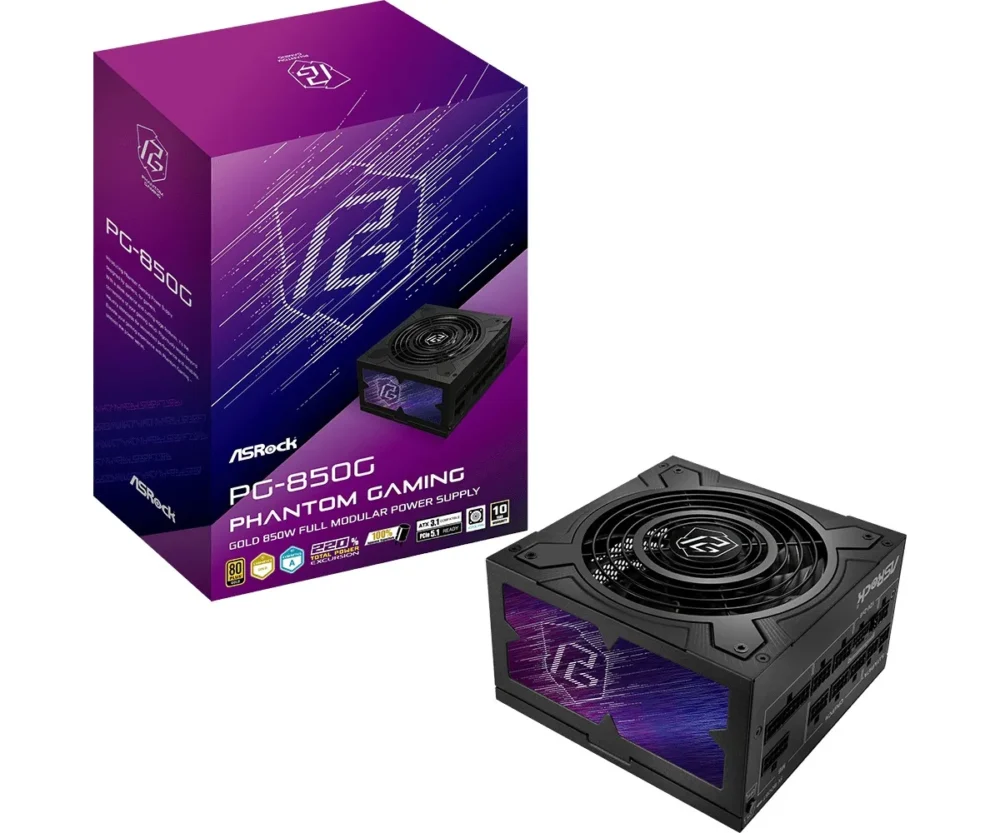 ASRock захранващ блок PG-850G 850W 80PLUS GOLD full modular