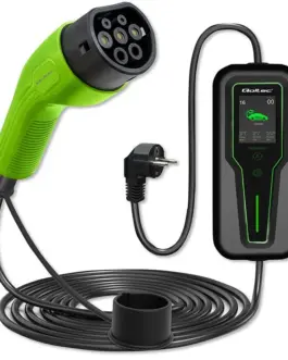 Qoltec Mobile зарядно for EV 2in1 type2 3.5kW LCD