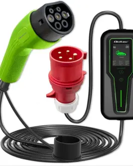 Qoltec Mobile EV зарядно 2in1 Type2 11kW CEE 5 PIN