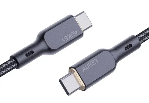 AUKEY AUKEY CB-KCC101 Nylon C able USB C – USB C 1m