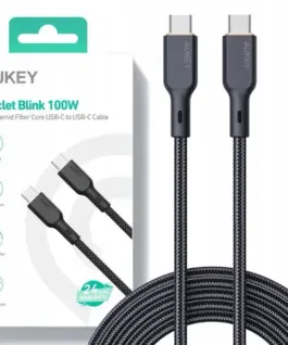 AUKEY AUKEY CB-KCC101 Nylon C able USB C - USB C 1m