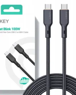 AUKEY AUKEY CB-KCC101 Nylon C able USB C - USB C 1m