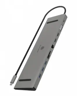 IcyBox ICY BOX IB-DK2106a-CPD 11 w 1 3x Video output