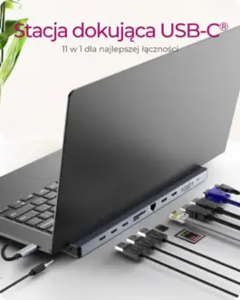 Alternative view of IcyBox ICY BOX IB-DK2106a-CPD 11 w 1, 3x Video output