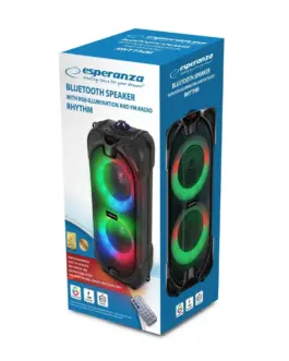 Alternative view of Esperanza BT FM SPEAKER LED RGB RYTHM