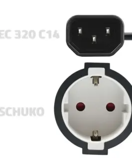 Qoltec адаптер IEC 320 C14 / SCHUKO