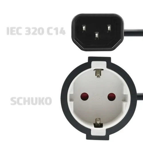 Qoltec адаптер IEC 320 C14 / SCHUKO
