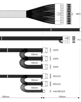 Alternative view of AKYGA AK-B1-500 ATX 500W захранващ блок