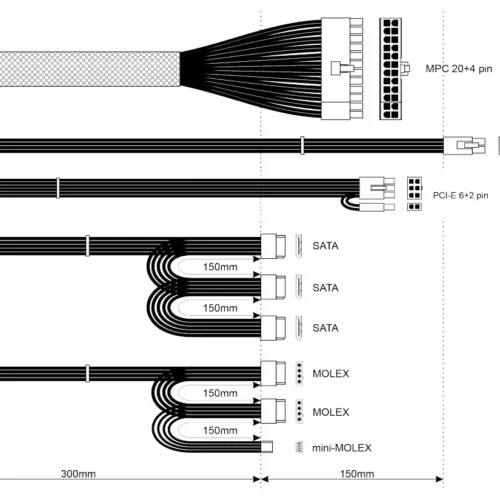 AKYGA AK-B1-500 ATX 500W захранващ блок