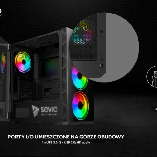 Savio Case glass Prime X1