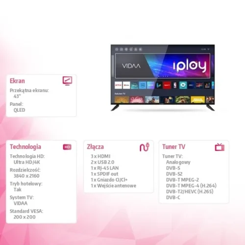 Alternative view of Allview TV QLED 43 inch QL43IPLAY6200-U
