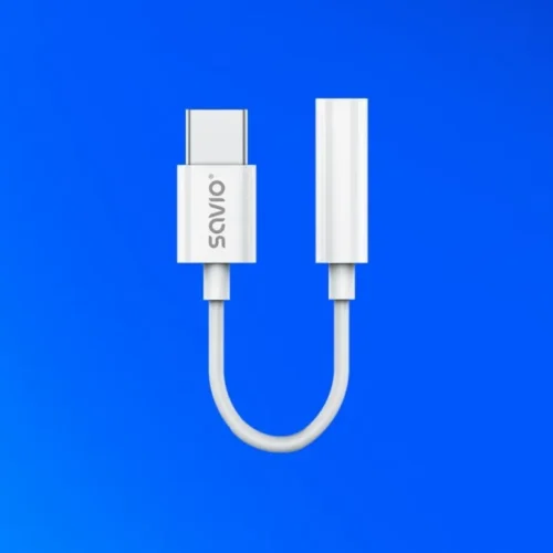 Savio адаптер AK-52 USB-C – Mini Jack 3