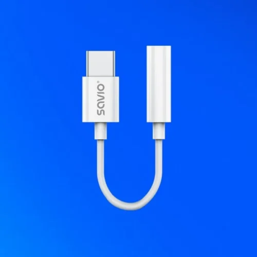 Savio адаптер AK-52 USB-C – Mini Jack 3