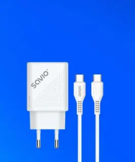 Alternative view of Savio USB зарядно QC LA-05