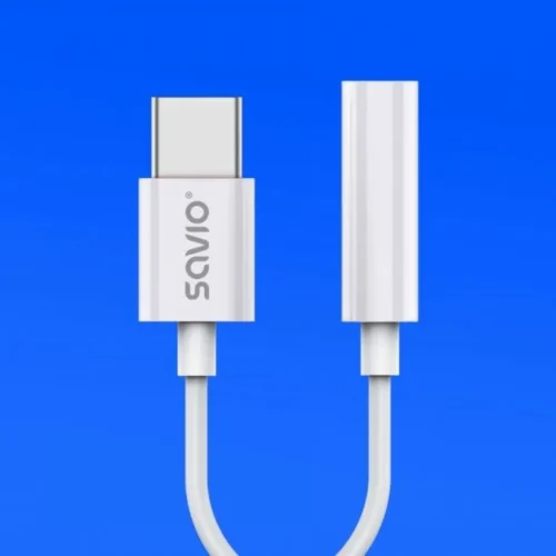 Savio адаптер AK-51 USB-C – Mini Jack 3