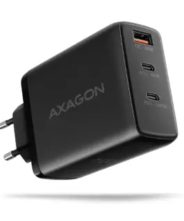 AXAGON ACU-DPQ100 GaN 3xport мрежово зарядно 100W черен