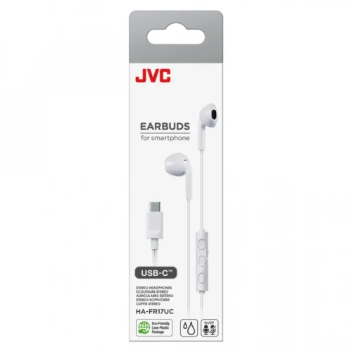 Alternative view of JVC Earphones HA-FR17UC бял