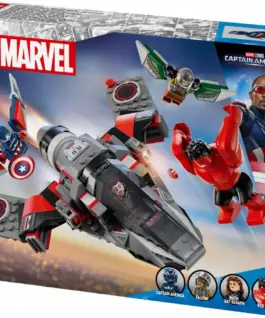 Alternative view of LEGO Blocks Super Heroes 76292 Captain America vs. червен Hulk Battle