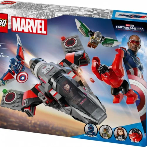 Alternative view of LEGO Blocks Super Heroes 76292 Captain America vs. червен Hulk Battle