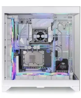Alternative view of Thermaltake кутия за компютър CTE E600 MX Tempeчервен Glass, glass side- snow