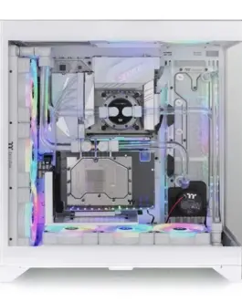 Alternative view of Thermaltake кутия за компютър CTE E600 MX Tempeчервен Glass, glass side- snow