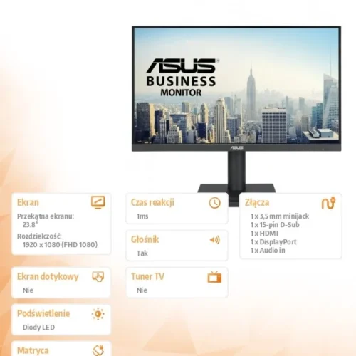 Alternative view of Asus Monitor 24 inch VA24DQFS IPS FHD 100Hz HDMI VGA