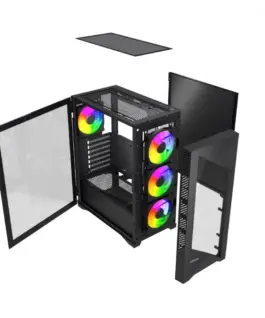 Gembird кутия за компютър Midi Tower Fornac 900 ARGB