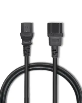 Alternative view of Qoltec Power кабел for UPS | C13/C14 | 3m