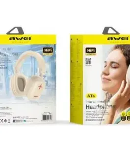 Alternative view of AWEI Bluetooth слушалки AT6 off-бял