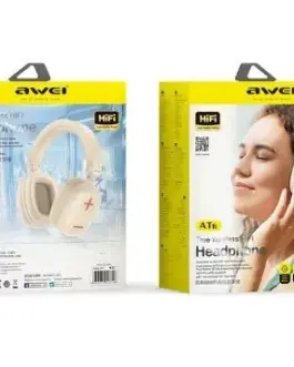 Alternative view of AWEI Bluetooth слушалки AT6 off-бял
