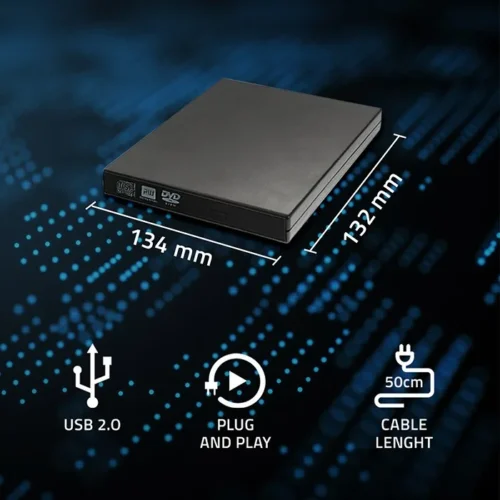Alternative view of Qoltec Optical Drive Case USB 2.0 12.7mm SATA