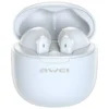 AWEI Bluetooth earphones 5.3 TWS ENC бял