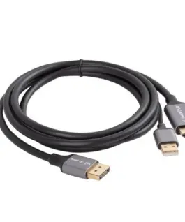 Alternative view of Lanberg HDMI(M)-Displaypor(M) кабел 1.8M 4K черен